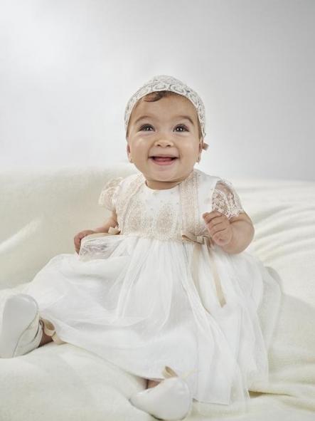 Vestido de bautizo bebe niña AMAYA huve [0]