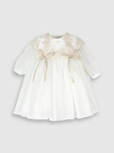 Vestido de bautizo bebe niña AMAYA huve [3]