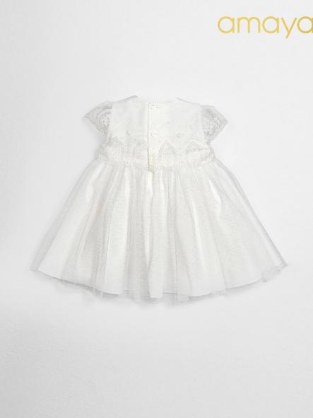 Vestido de bautizo bebe niña AMAYA huve [5]