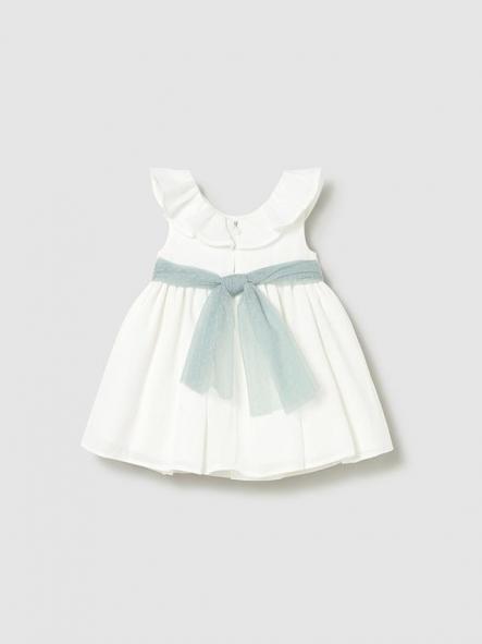 Vestido de bebe ceremonia MAYORAL fajín tul 26-01903-042 [2]