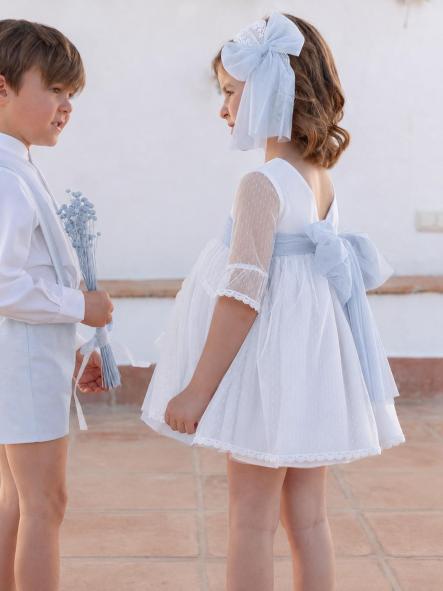 Vestido de Ceremonia y Arras niña EVA MARTINEZ ARTESANIA modelo 401211 v3 [2]
