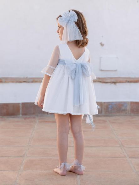 Vestido de Ceremonia y Arras niña EVA MARTINEZ ARTESANIA modelo 401211 v3 [4]