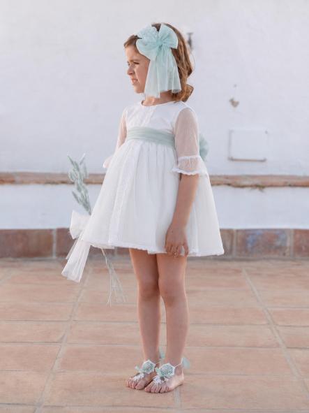 Vestido de Ceremonia y Arras niña EVA MARTINEZ ARTESANIA modelo 401211 v1 [2]