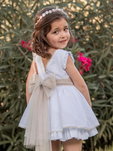 Vestido de Ceremonia y Arras niña EVA MARTINEZ ARTESANIA modelo 40711 [1]