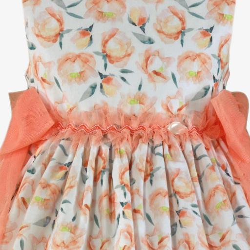 Vestido de vestir de tirantes para niña MIRANDA estampado flores 229V [4]