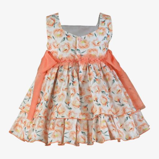 Vestido de vestir de tirantes para niña MIRANDA estampado flores 229V [5]