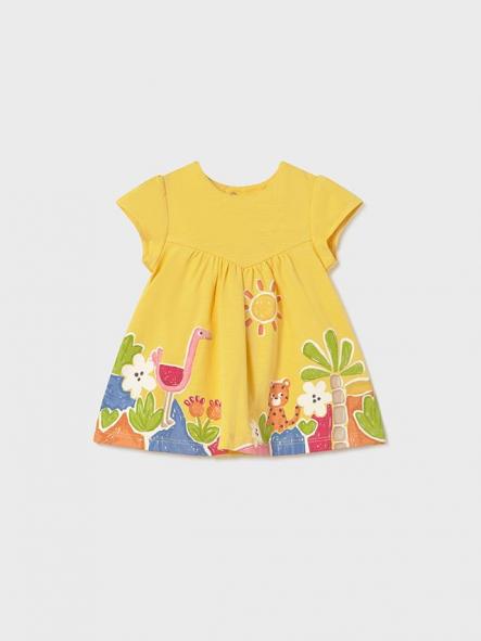 Vestido de manga corta playero bebe niña MAYORAL newborn 26-01817-032