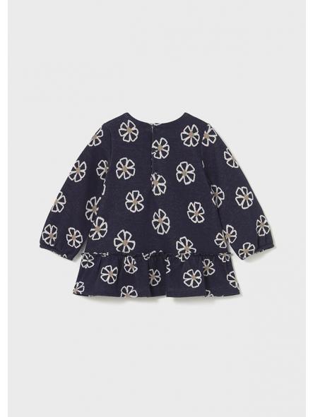 Vestido manga larga bebe niña MAYORAL punto jacquard  2918 [1]