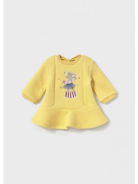 Vestido manga larga MAYORAL newborn punto acolchado 16-02806-096 [0]