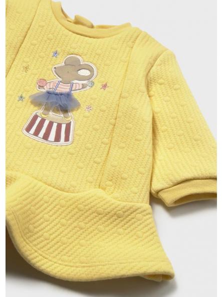 Vestido manga larga MAYORAL newborn punto acolchado 16-02806-096 [2]