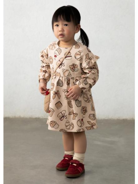 Vestido de bebe niña MAYORAL con bolso 16-02936-090