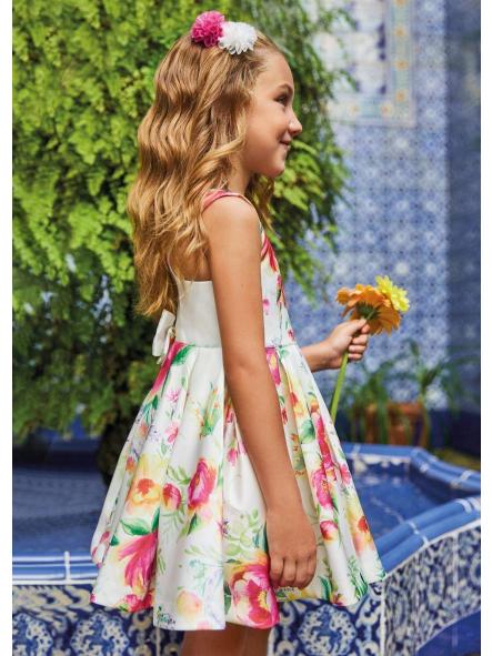 Vestido ceremonia niña ABEL Y LULA mikado estampado 5099 [0]