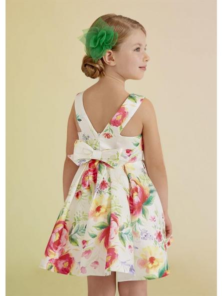 Vestido ceremonia niña ABEL Y LULA mikado estampado 5099 [2]