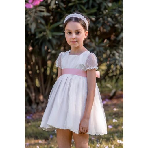 Vestido de Ceremonia y Arras niña EVA MARTINEZ ARTESANIA modelo 38511CBG [2]