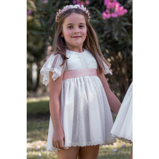 Vestido de Ceremonia y Arras niña EVA MARTINEZ ARTESANIA modelo 38512CBG [4]