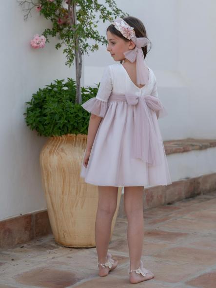 Vestido de Ceremonia y Arras niña EVA MARTINEZ ARTESANIA modelo 401011 [1]