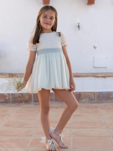 Vestido de Ceremonia y Arras niña EVA MARTINEZ ARTESANIA modelo 401311 [0]