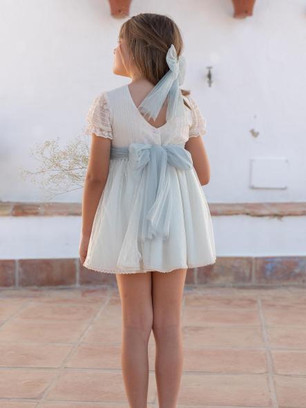 Vestido de Ceremonia y Arras niña EVA MARTINEZ ARTESANIA modelo 401311 [1]