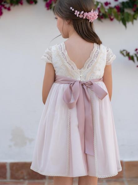 Vestido de Ceremonia y Arras niña EVA MARTINEZ ARTESANIA modelo 401411 [1]