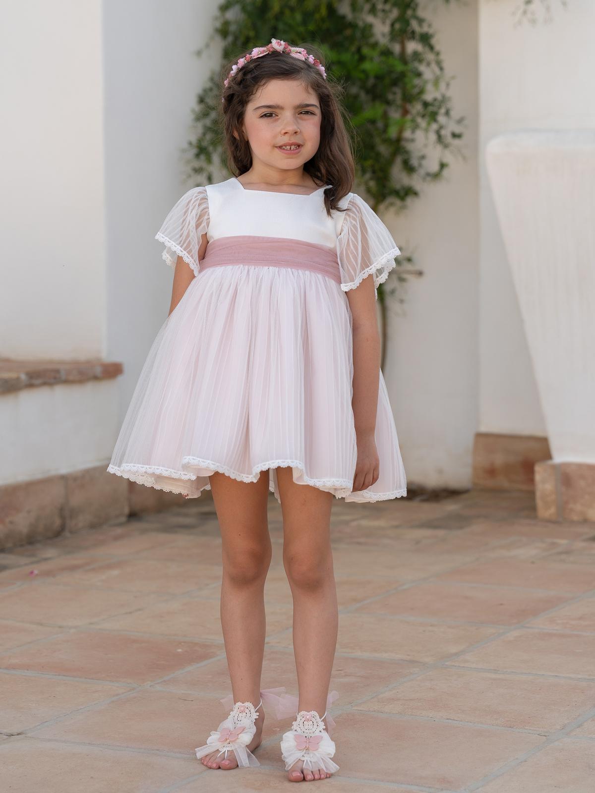 Vestido de Ceremonia y Arras niña EVA MARTINEZ ARTESANIA modelo 40512