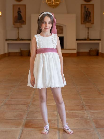 Vestido de Ceremonia y Arras niña EVA MARTINEZ ARTESANIA modelo 40612 [1]
