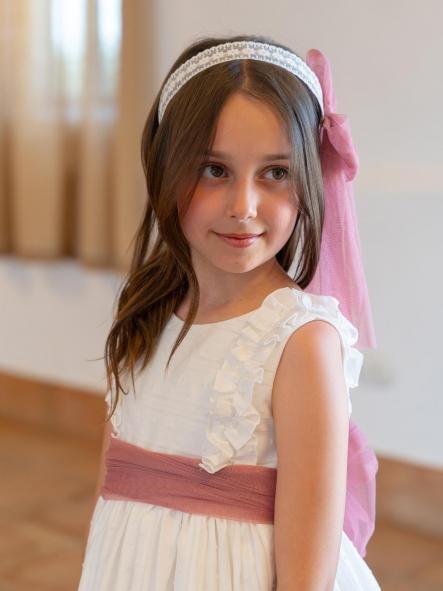 Vestido de Ceremonia y Arras niña EVA MARTINEZ ARTESANIA modelo 40612 [4]