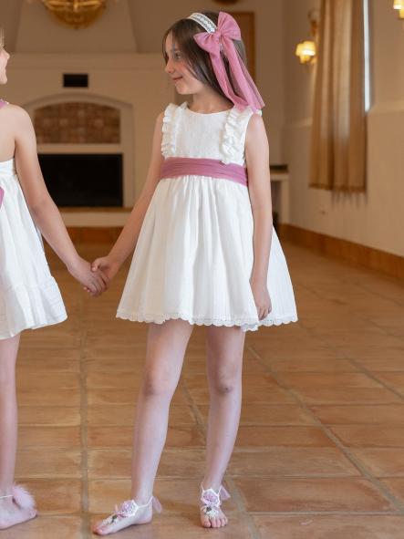 Vestido de Ceremonia y Arras niña EVA MARTINEZ ARTESANIA modelo 40612 [2]