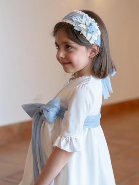 Vestido de Ceremonia y Arras niña EVA MARTINEZ ARTESANIA modelo 401111 [3]