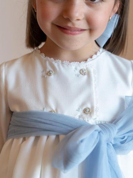 Vestido de Ceremonia y Arras niña EVA MARTINEZ ARTESANIA modelo 401111 [4]