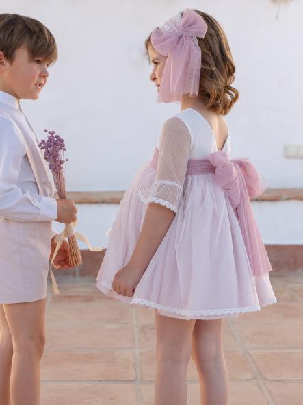 Vestido de Ceremonia y Arras niña EVA MARTINEZ ARTESANIA modelo 401211 [5]