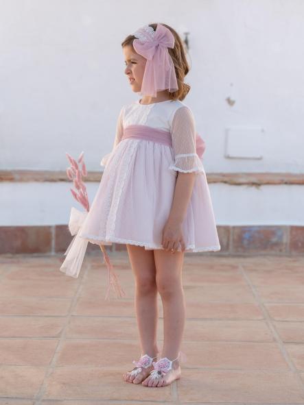 Vestido de Ceremonia y Arras niña EVA MARTINEZ ARTESANIA modelo 401211 [0]