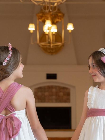 Vestido de Ceremonia y Arras niña EVA MARTINEZ ARTESANIA modelo 40612 [5]