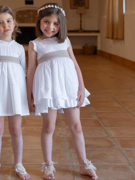 Vestido de Ceremonia y Arras niña EVA MARTINEZ ARTESANIA modelo 40711 [3]