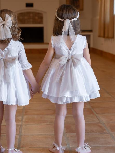 Vestido de Ceremonia y Arras niña EVA MARTINEZ ARTESANIA modelo 40711 [4]