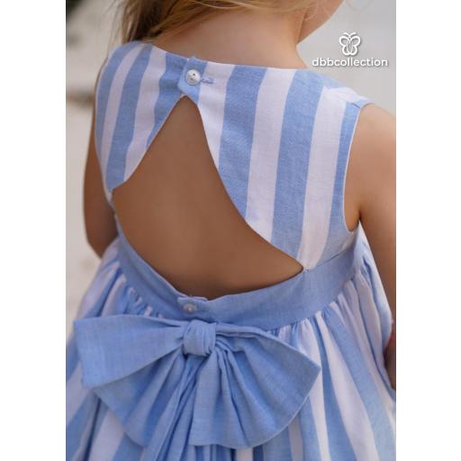 Vestido de tirantes  niña DBB COLLECTION rayas azules 18602 [1]