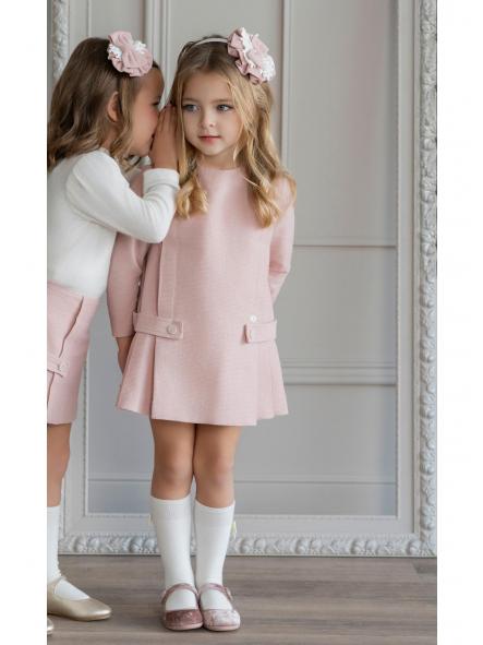 Vestido de manga larga niña MIRANDA punto roma modelo 0225/V