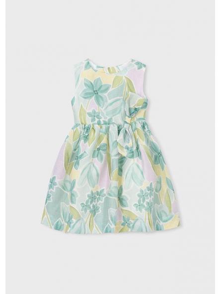 Vestido tirantes de niña MAYORAL estampado lino 26-03913-078 [1]