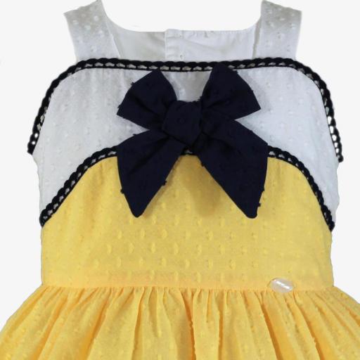 Vestido de vestir de tirantes para niña MIRANDA plumeti 241V [3]