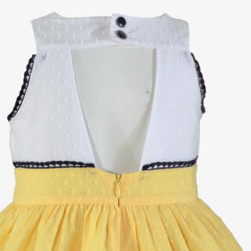 Vestido de vestir de tirantes para niña MIRANDA plumeti 241V [4]