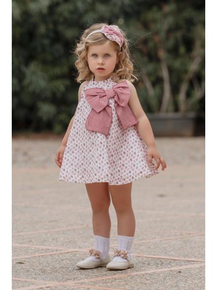 Vestido de sisa para niña MIRANDA estampado frutas 254-V