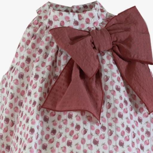 Vestido de sisa para niña MIRANDA estampado frutas 254-V [3]