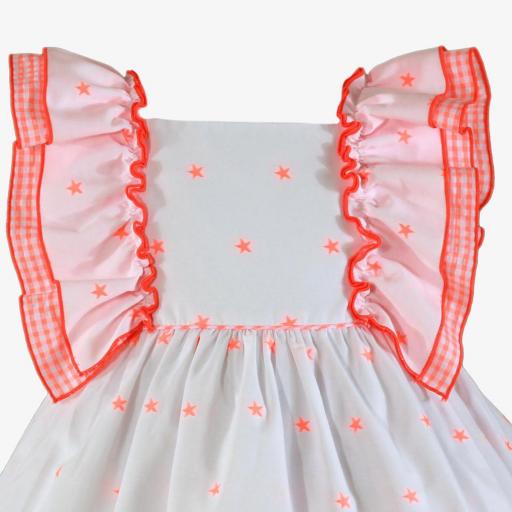 Vestido para vestir de niña MIRANDA volantes estrella 242-V [3]