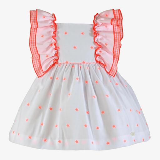 Vestido para vestir de niña MIRANDA volantes estrella 242-V [1]