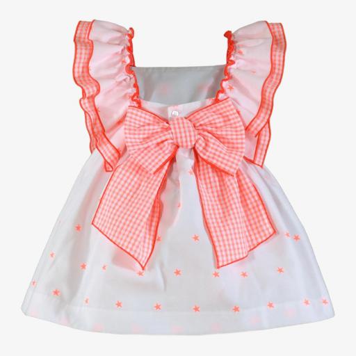 Vestido para vestir de niña MIRANDA volantes estrella 242-V [2]