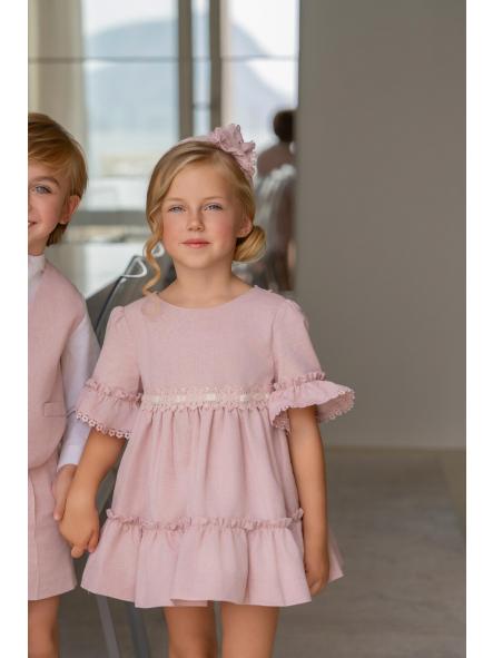 Vestido niña de media manga MIRANDA modelo 240-V