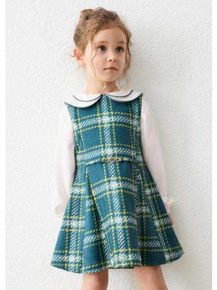 Vestido pichi manga larga niña MAYORAL cuadros antelina 16-04925-089 [0]