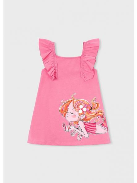 Vestido playero de niña MAYORAL chica tumbada 26-03943-017