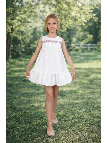 Vestido de tirantes niña NEKENIA con tul orquidea 2621803 [0]