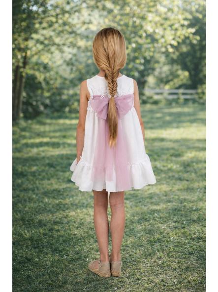 Vestido de tirantes niña NEKENIA con tul orquidea 2621803 [1]
