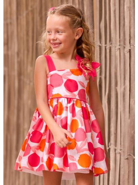 Vestido tirantes de niña MAYORAL asimétrico 26-03924-090 [0]
